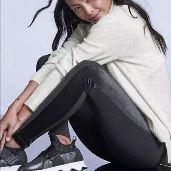 Athleta Metro Velvet Tux Tight in black - Picture 2 of 12